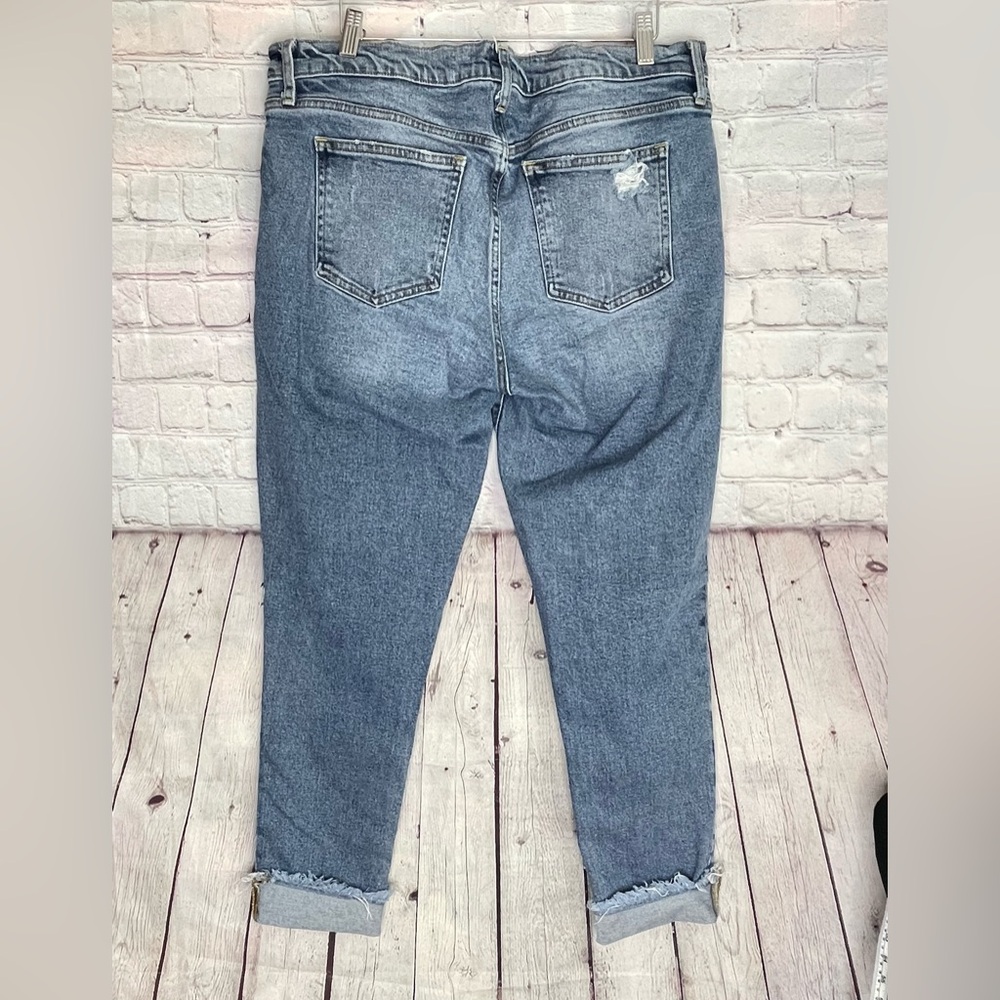 Gap Denim Patchwork, Distressed, True Skinny Jean… - image 7